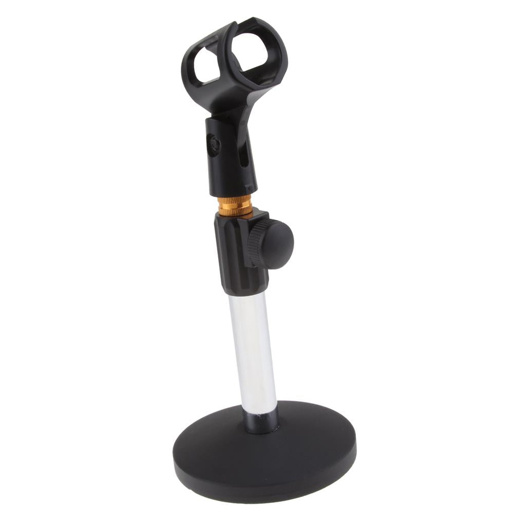 Stainless Steel Microphone Stand Desktop Microphone Rack for Conference C