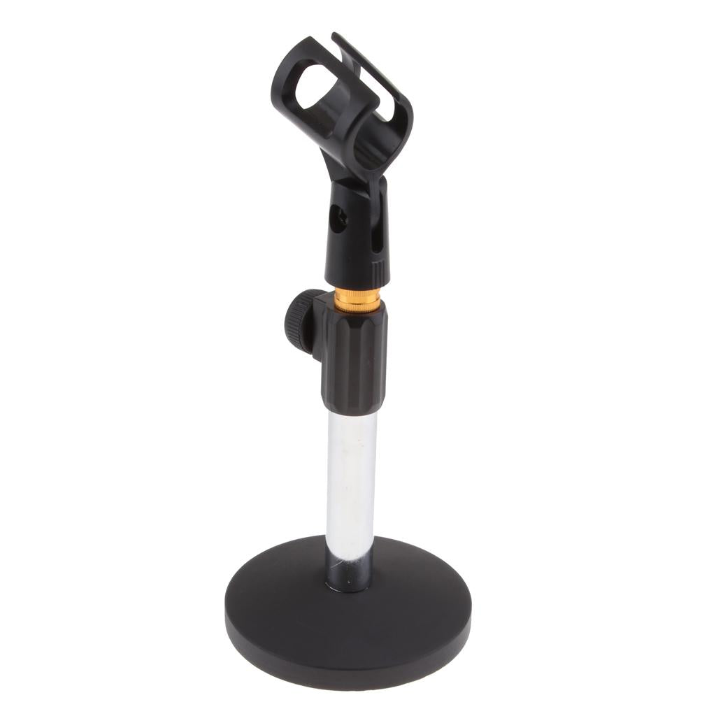 Stainless Steel Microphone Stand Desktop Microphone Rack for Conference C