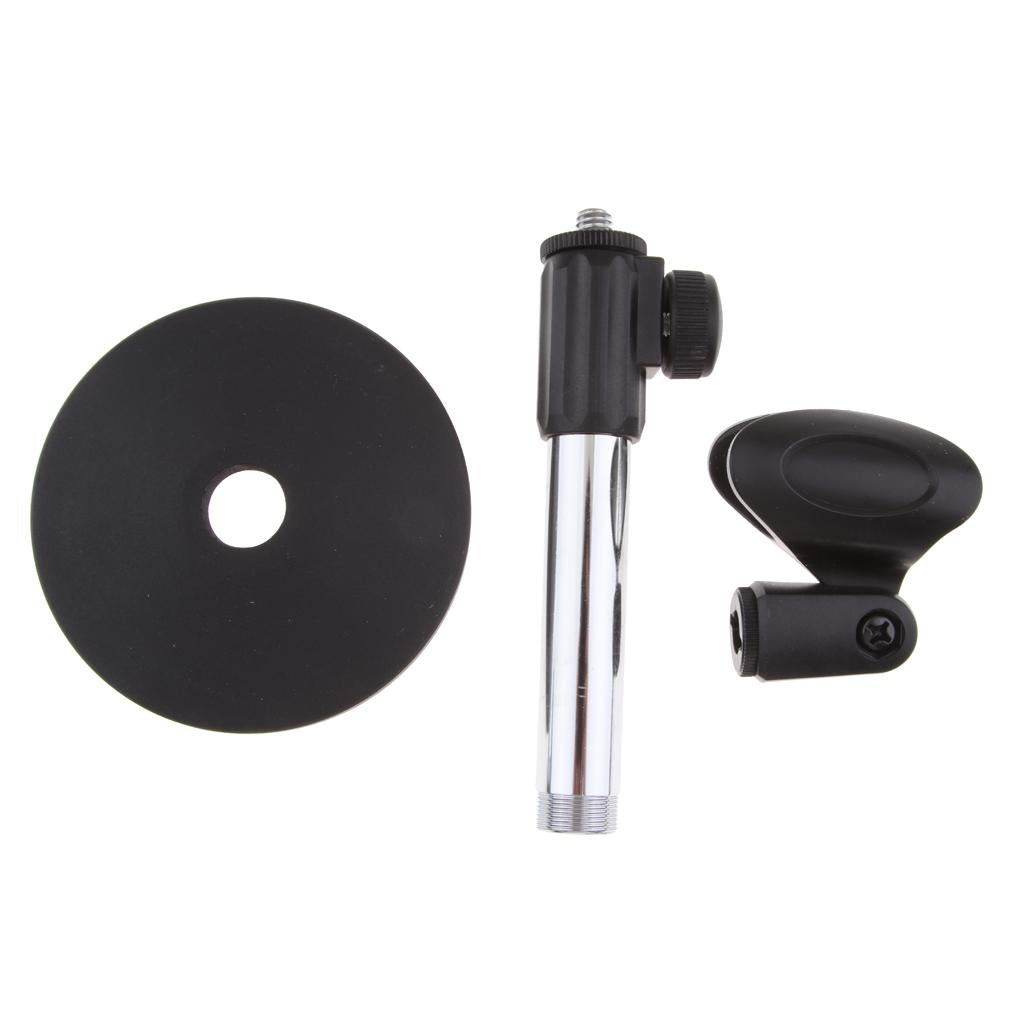 Portable Steel Desktop Microphone Stand Holder for Podcast Meeting Lecture
