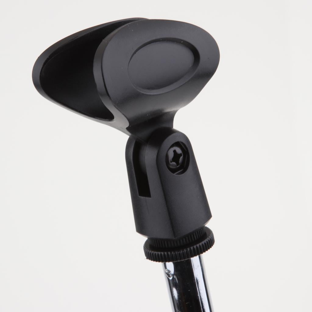 Portable Desktop Microphone Stand Holder for Podcast Meeting Lecture Silver