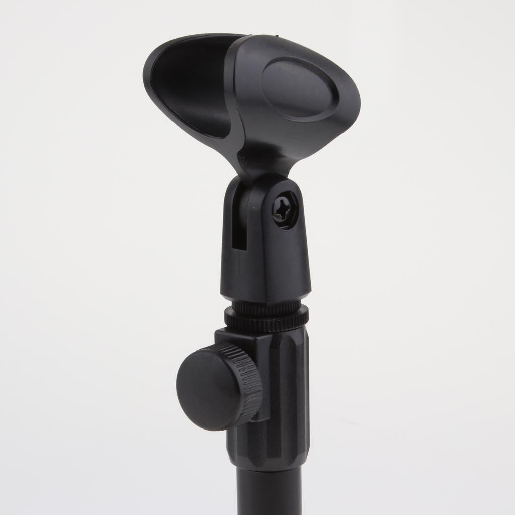 Portable Desktop Microphone Stand Holder for Podcast Meeting Lecture Black