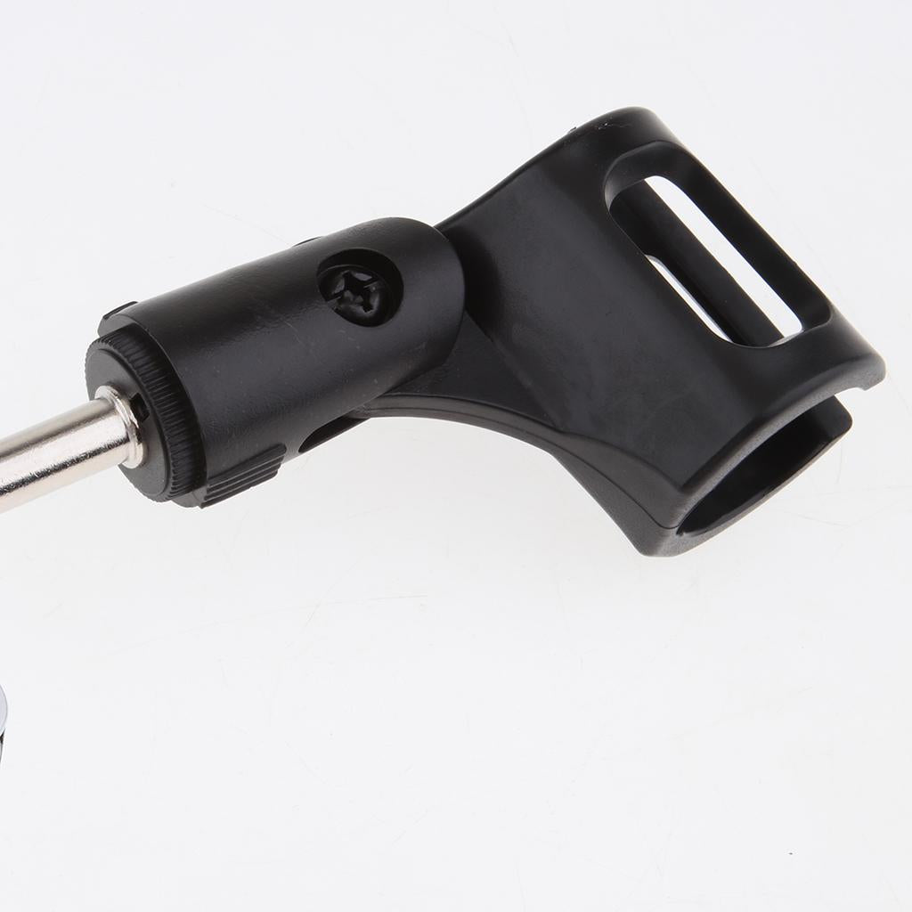 Adjustable Microphone Stand with Suspension Scissor Arm for Radio White