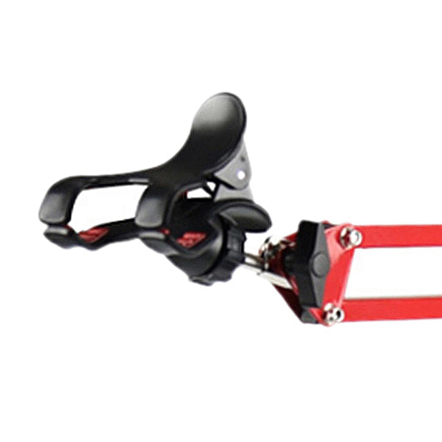 Adjustable Microphone Stand with Suspension Scissor Arm for Radio Red