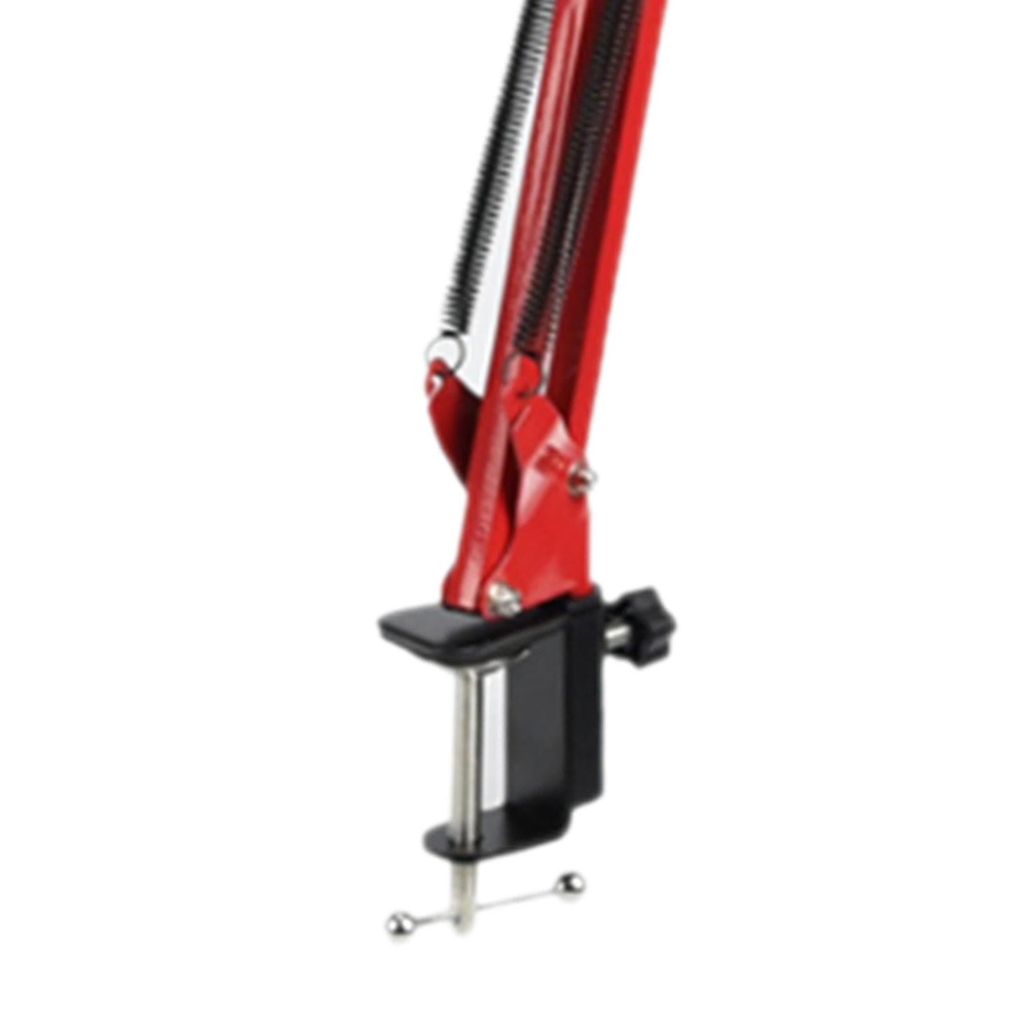Adjustable Microphone Stand with Suspension Scissor Arm for Radio Red