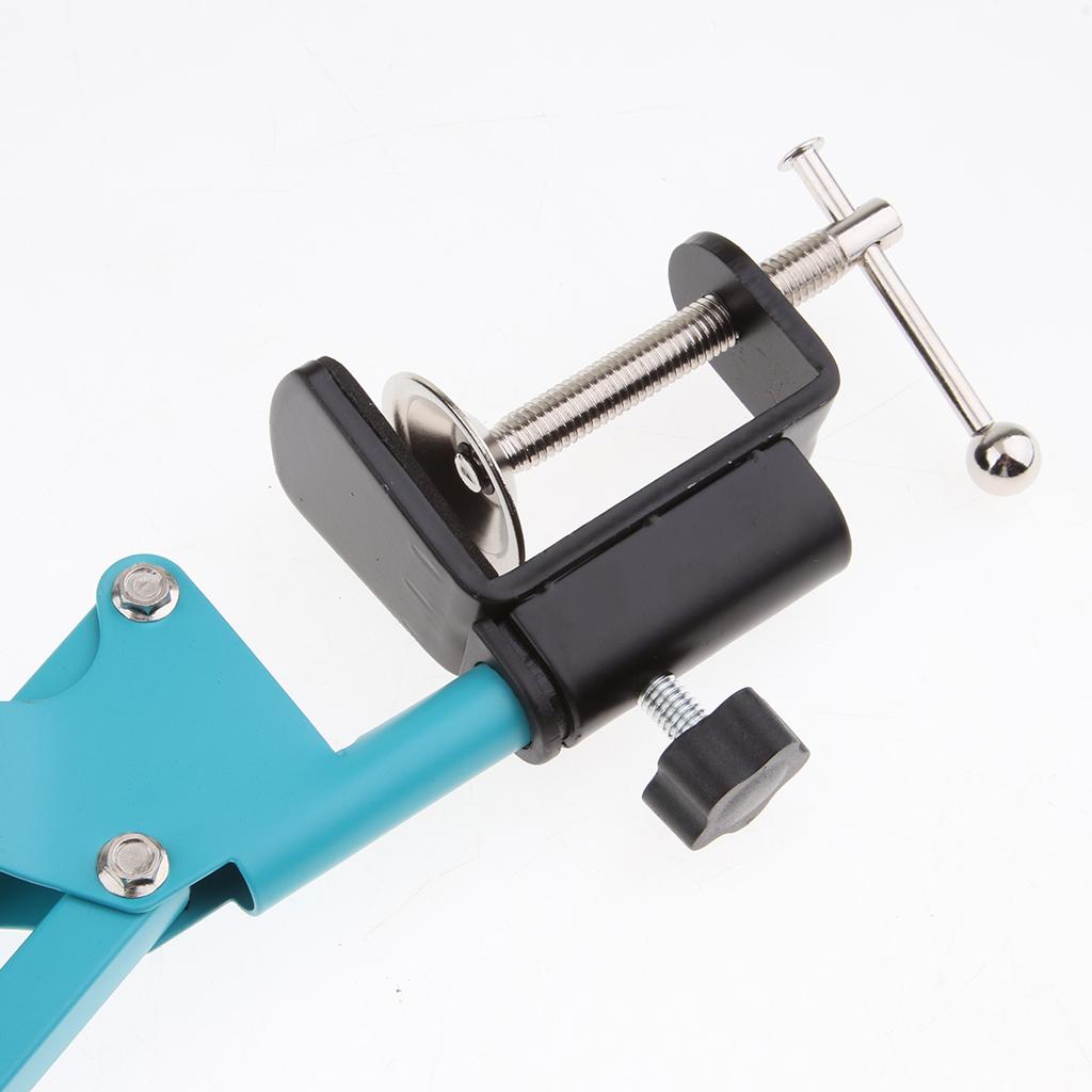 Adjustable Microphone Stand with Suspension Scissor Arm for Radio Blue