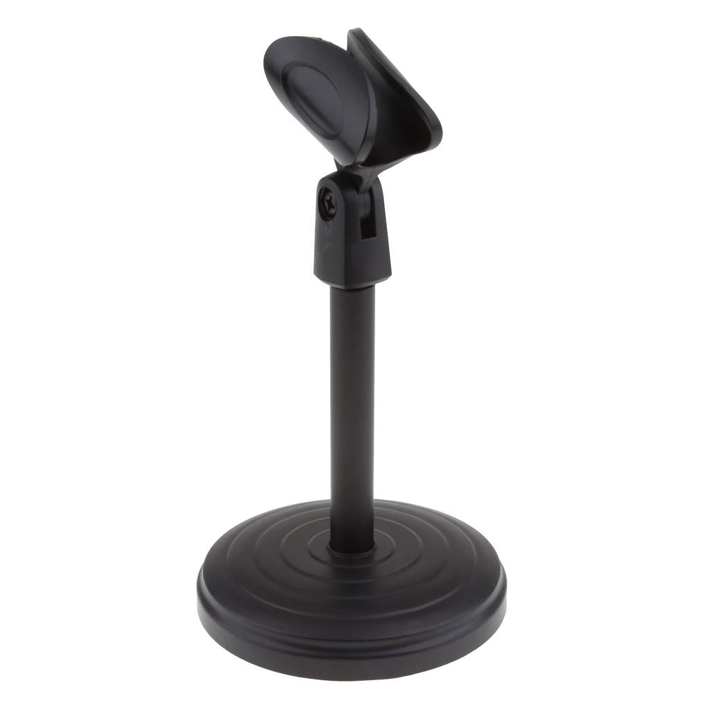 Desk Microphone Stand 01 Plastic Base (Not Adjustable)