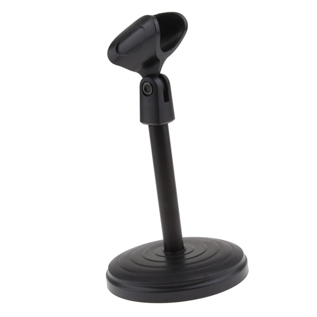 Desk Microphone Stand 01 Plastic Base (Not Adjustable)