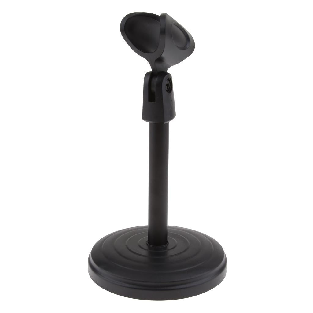 Desk Microphone Stand 01 Plastic Base (Not Adjustable)