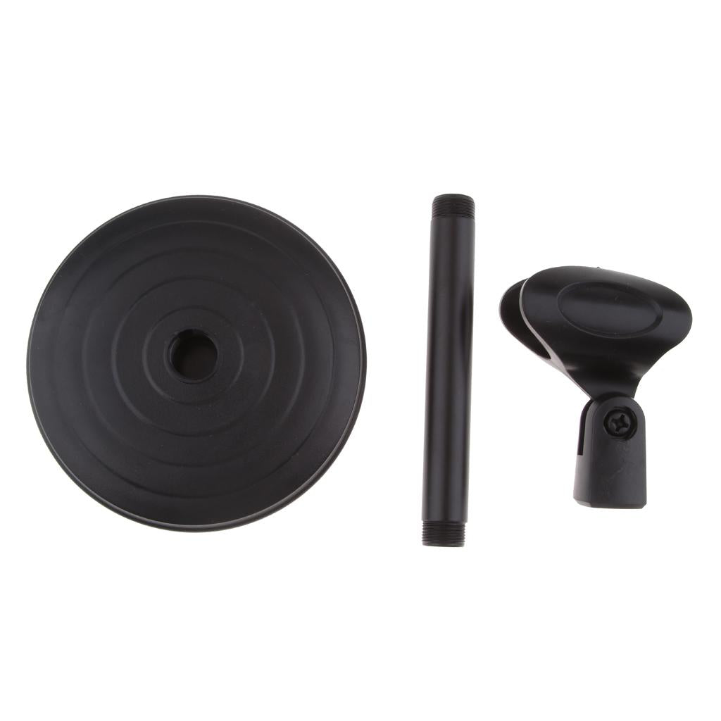 Desk Microphone Stand 01 Plastic Base (Not Adjustable)