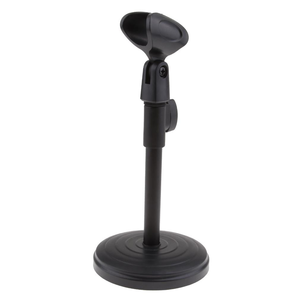 Desk Microphone Stand 03 Plastic Base (Adjustable)