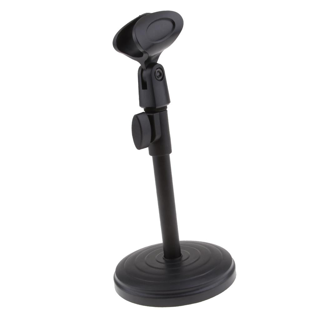 Desk Microphone Stand 03 Plastic Base (Adjustable)
