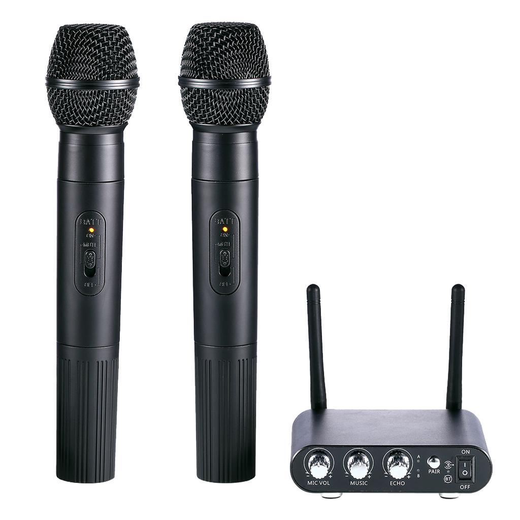 Wireless Handheld UHF Microphone Set for Karaoke Party Stage