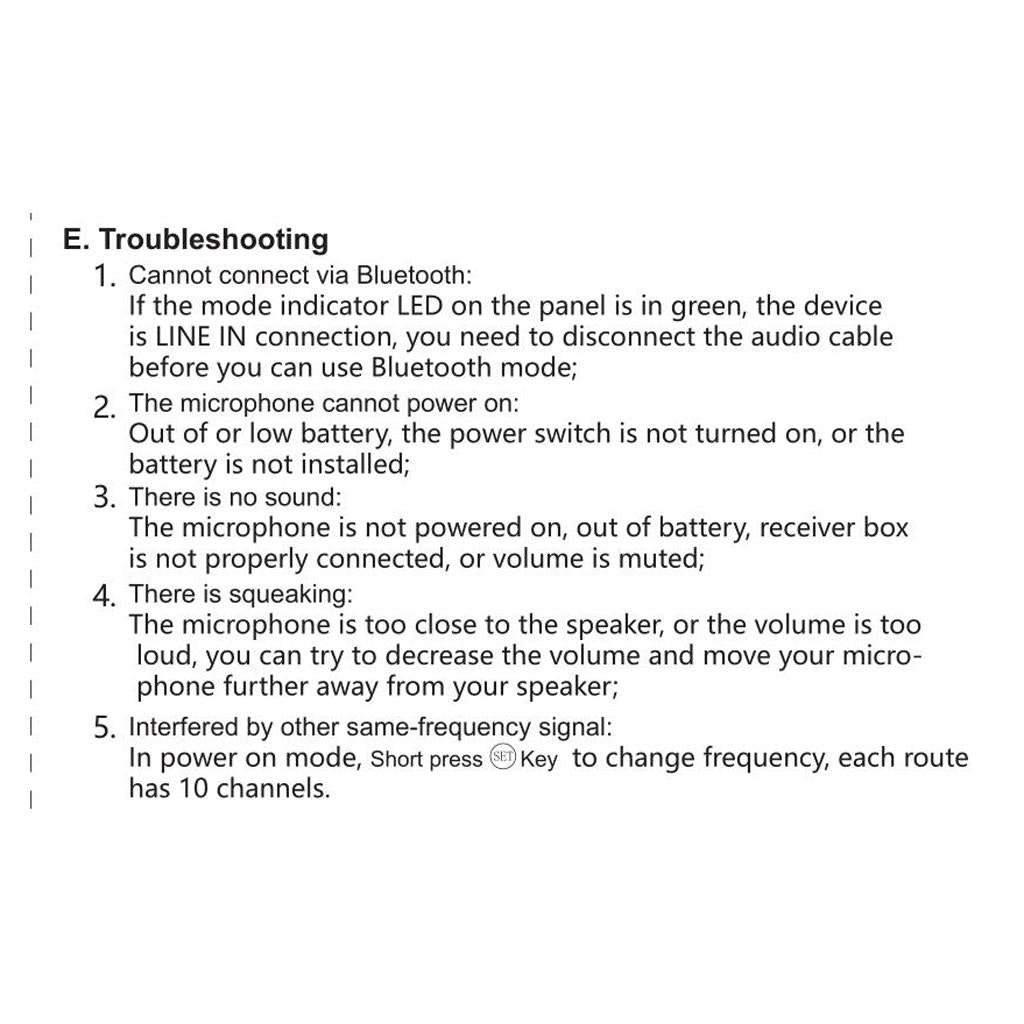 Wireless Handheld UHF Microphone Set