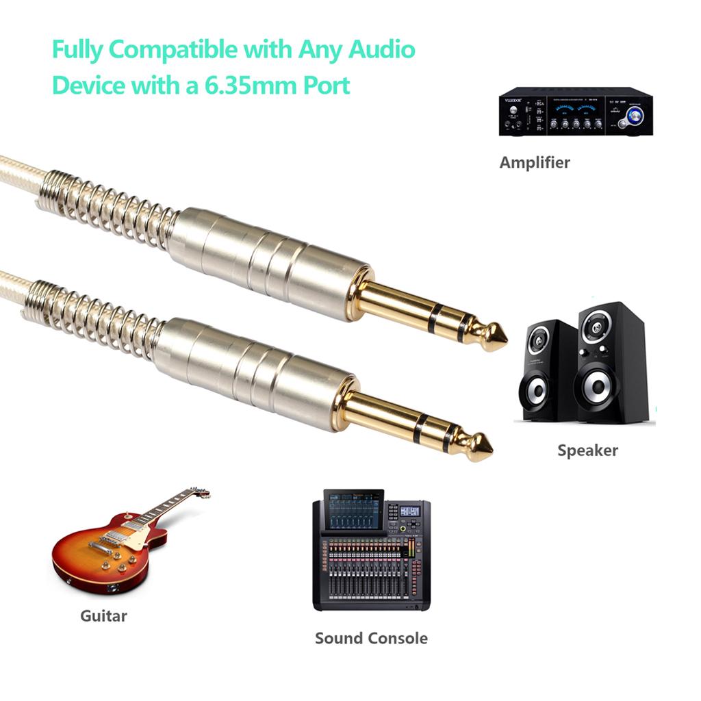 Guitar Instrument Cable for Electric Bass Guitar 500cm