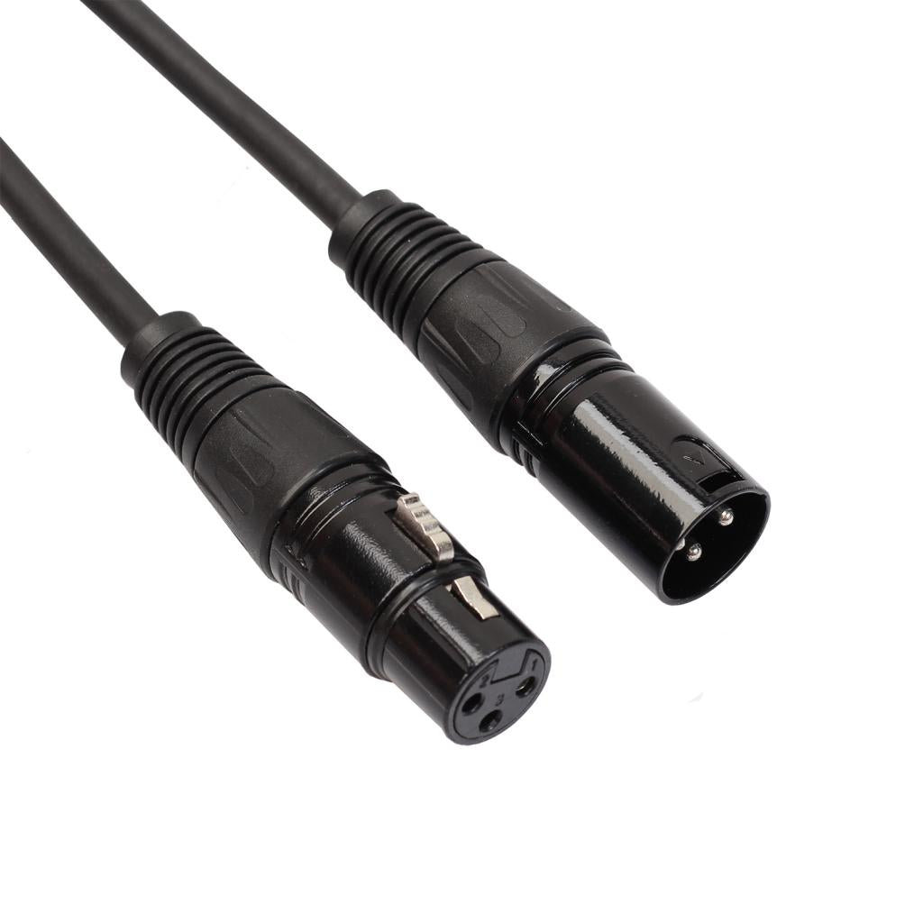 5xXLR Microphone Cable 3-Pin XLR Male to Female Cable Mic Cords Patch Cables