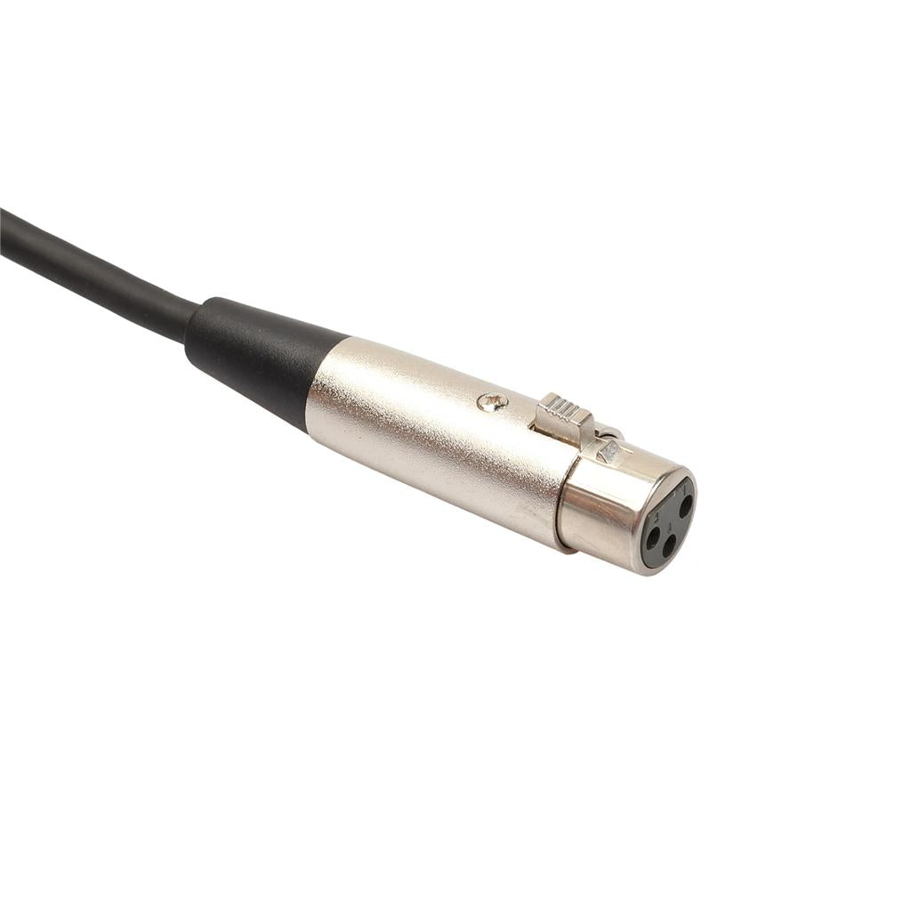 XLR Male to Female Microphone Cable - 6 Feet, Stereo Gold-plated Welded Plug