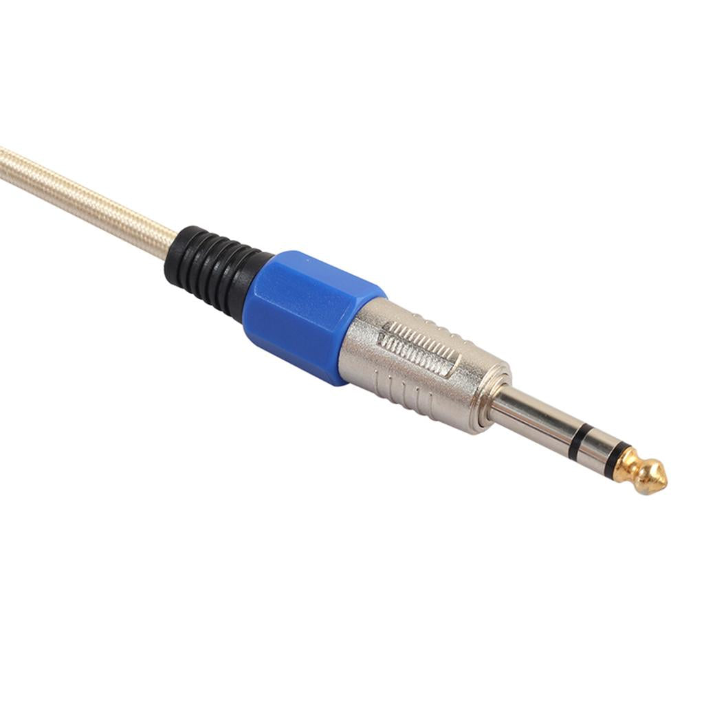 6.35mm Male to Male Stereo Audio Aux Cable 30cm