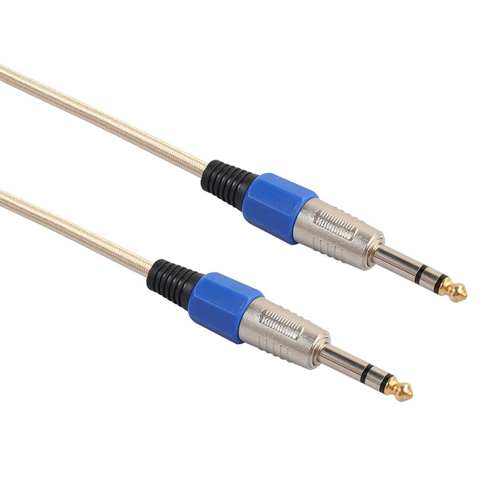 6.35mm Male to Male Stereo Audio Aux Cable 180cm