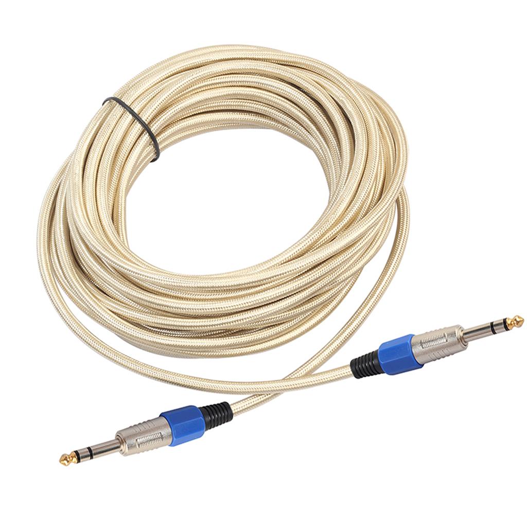 6.35mm Male to Male Stereo Audio Aux Cable 1500cm