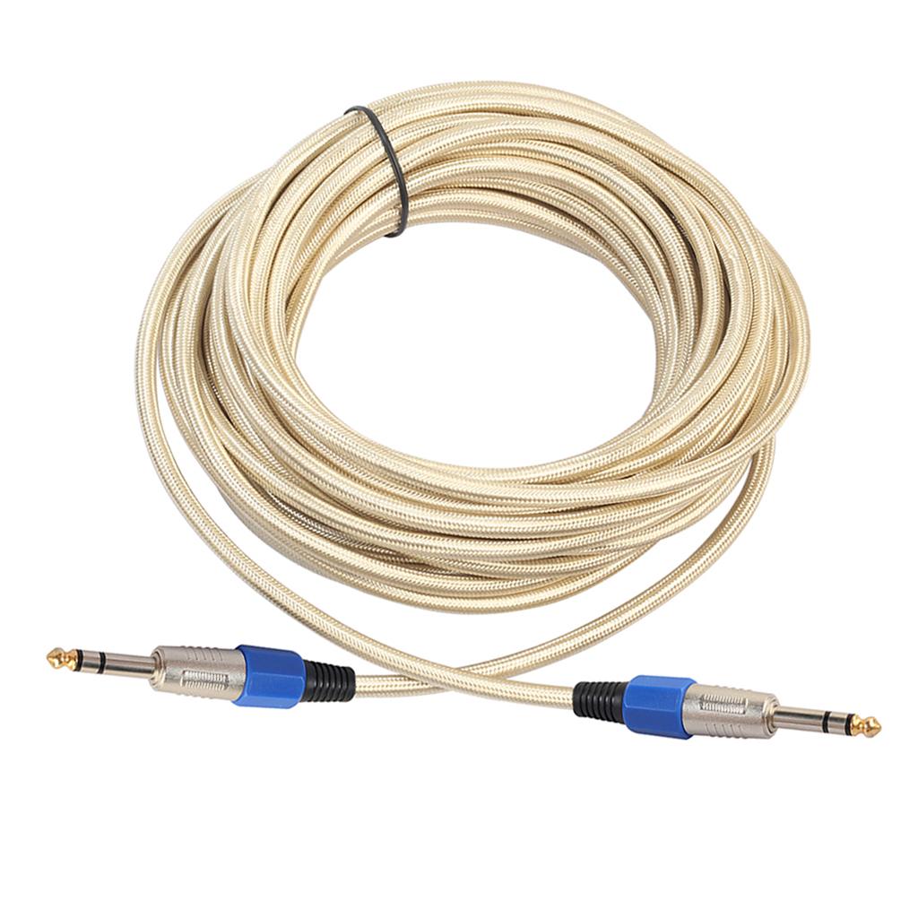 6.35mm Male to Male Stereo Audio Aux Cable 2000cm