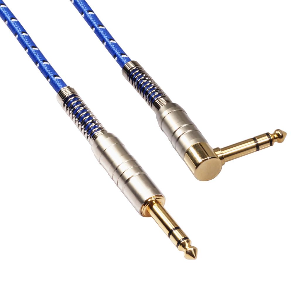 Male to Male TRS Stereo Audio Cable CableCreation 90 Degree 15 Meters