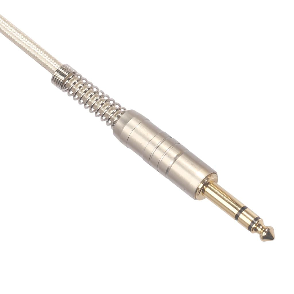 1Piece 6.35mm Male to Male Stereo Audio Aux Cable 90 degree right angle 1000cm