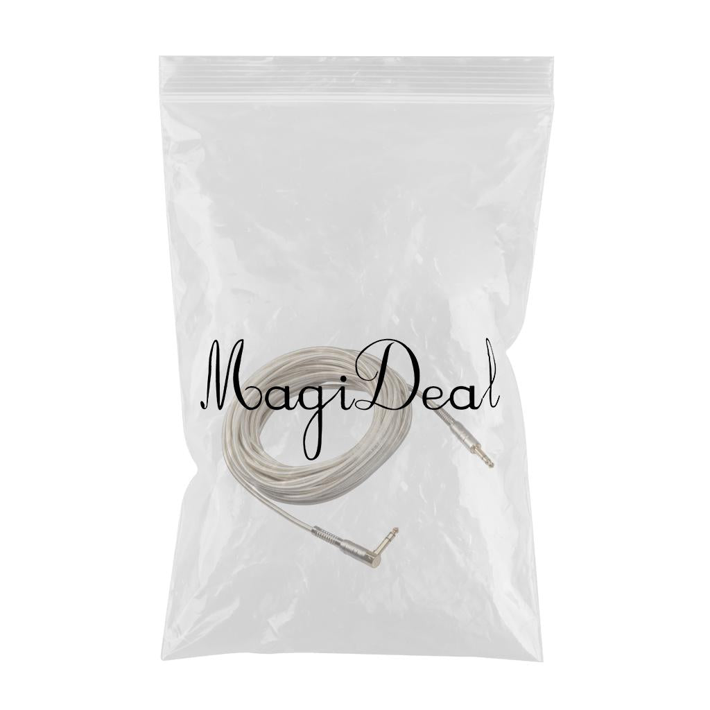 1Piece 6.35mm Male to Male Stereo Audio Aux Cable 90 degree right angle 1000cm