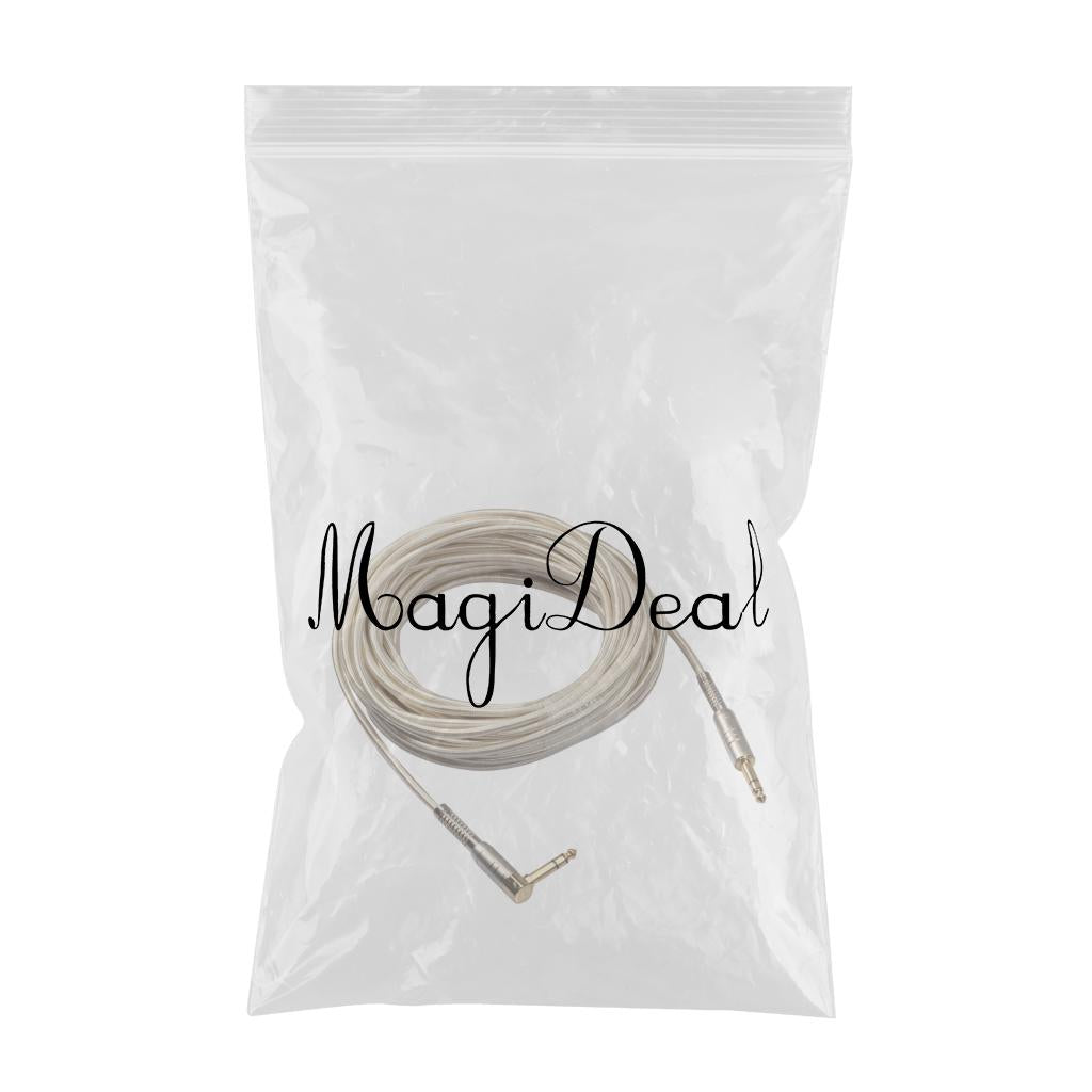 1Piece 6.35mm Male to Male Stereo Audio Aux Cable 90 degree right angle 1500cm