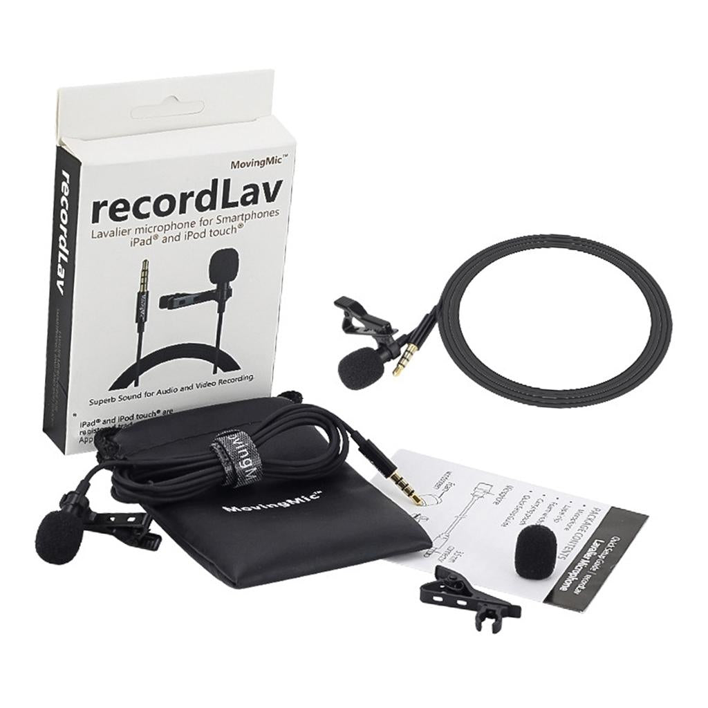 3.5mm Plug Clip On Lapel Condenser Microphone Hands Free Omnidirectional Mic