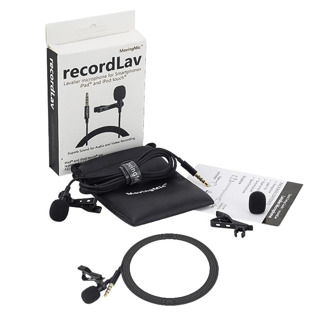 3.5mm Plug Clip On Lapel Condenser Microphone Hands Free Omnidirectional Mic