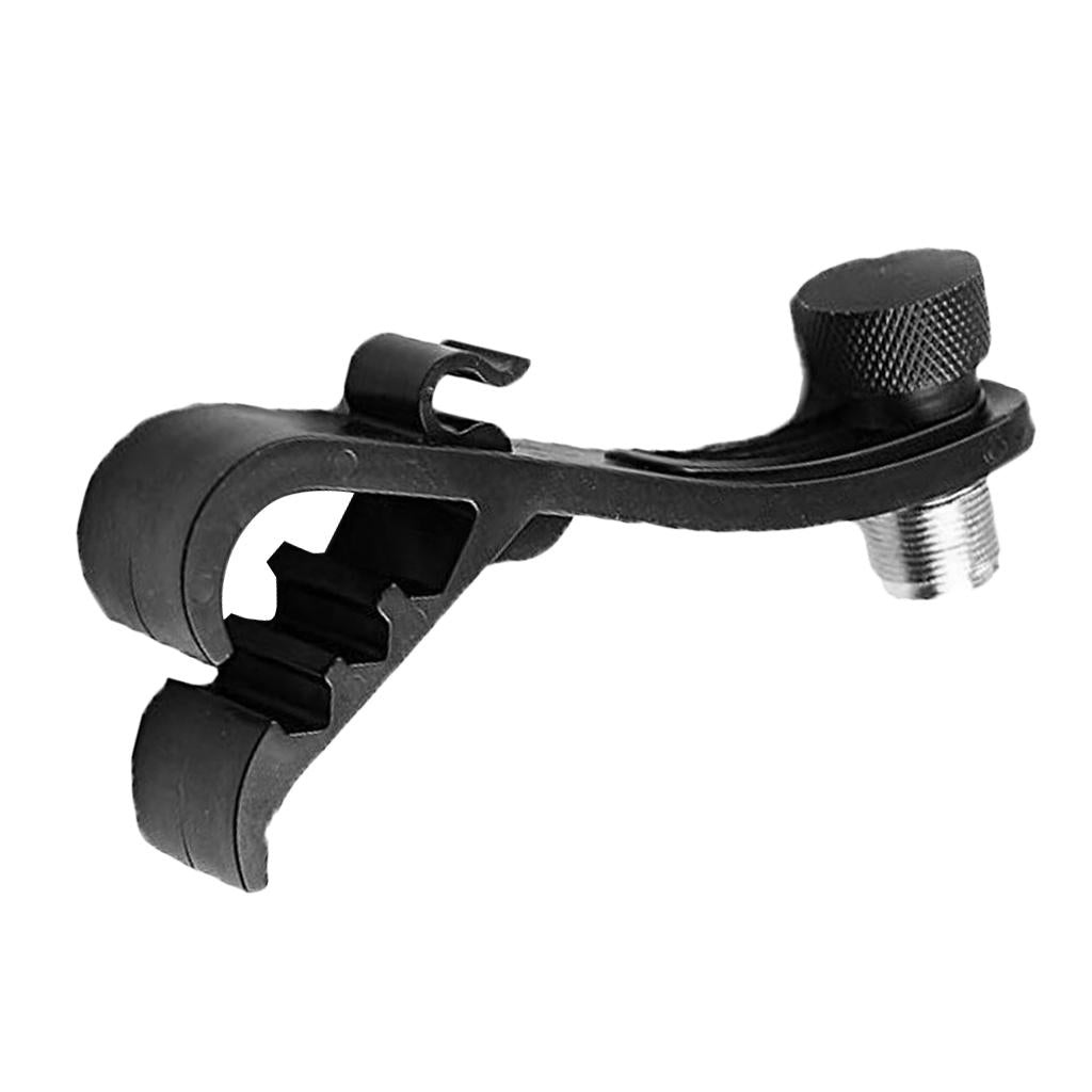 Adjustable Microphone Clips Shockproof Clamp Rim Mount Kit Hard Groove Gear