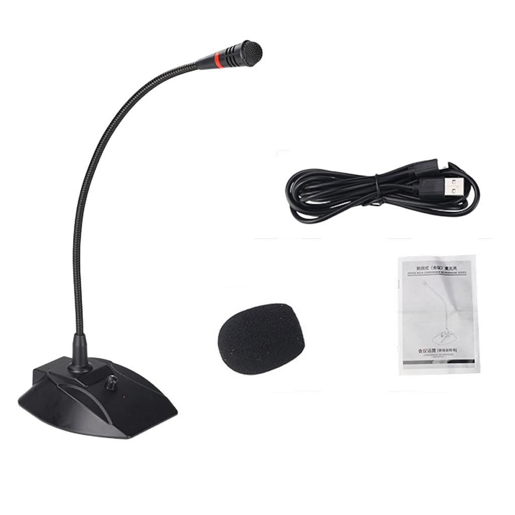 Conference Microphone Adjustable Desk Microphone Professional Gooseneck Mic