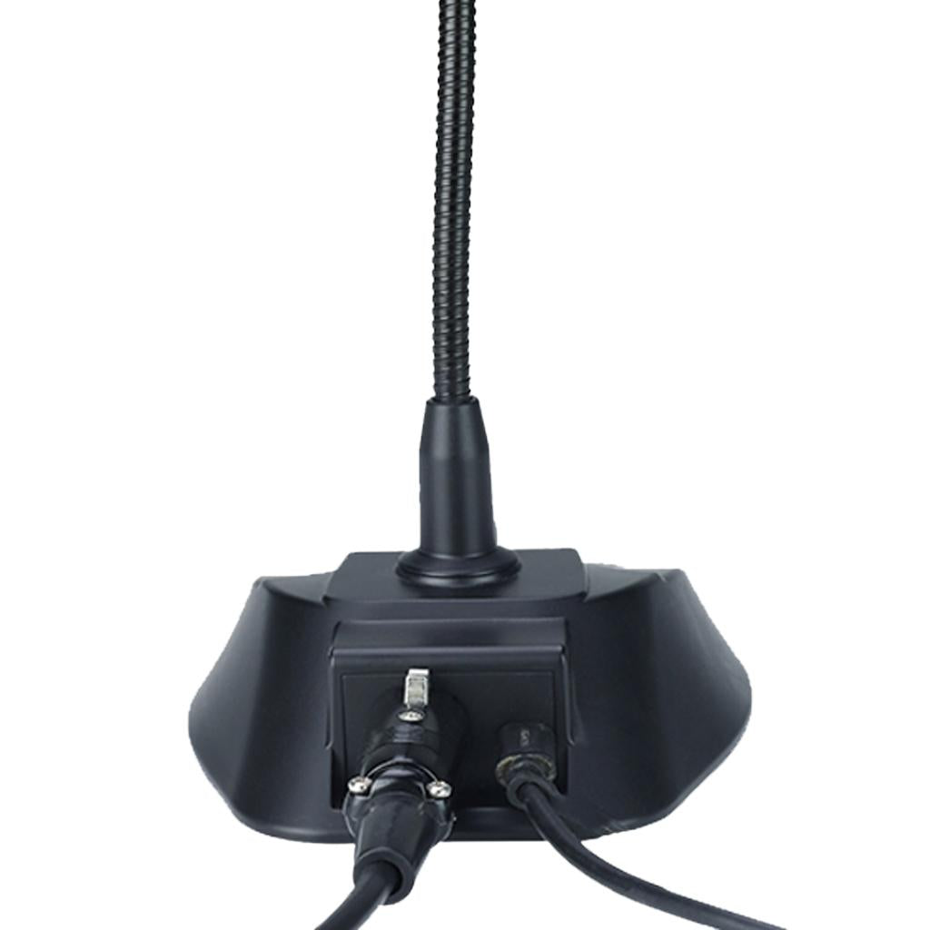 Desktop Gooseneck Wired Microphone System - Table Mounted Condenser Mic