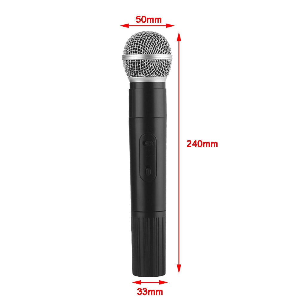 Classic Alloy & Plastic Wireless Handheld Microphone Props Fake Mic Toy