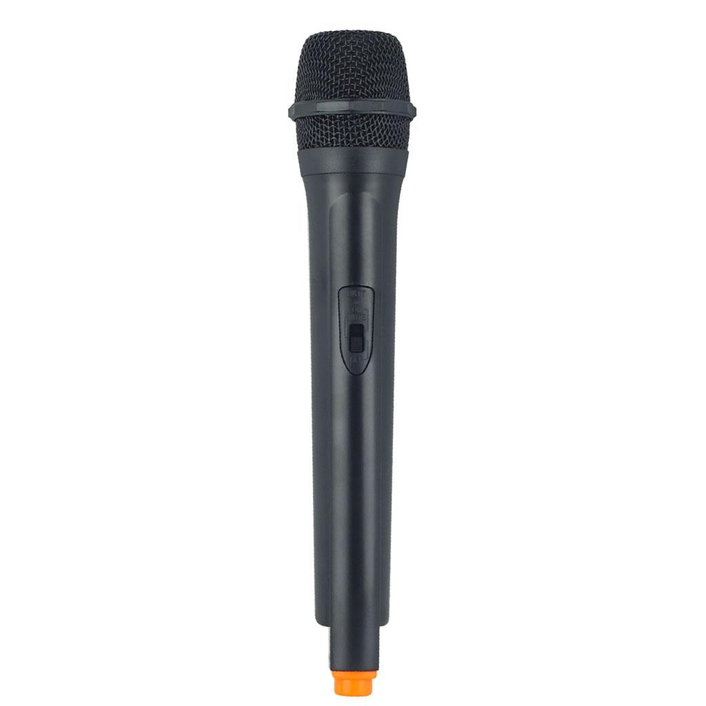 Classic Plastic Wireless Microphone Props Fake Mic Toy Handheld Orange