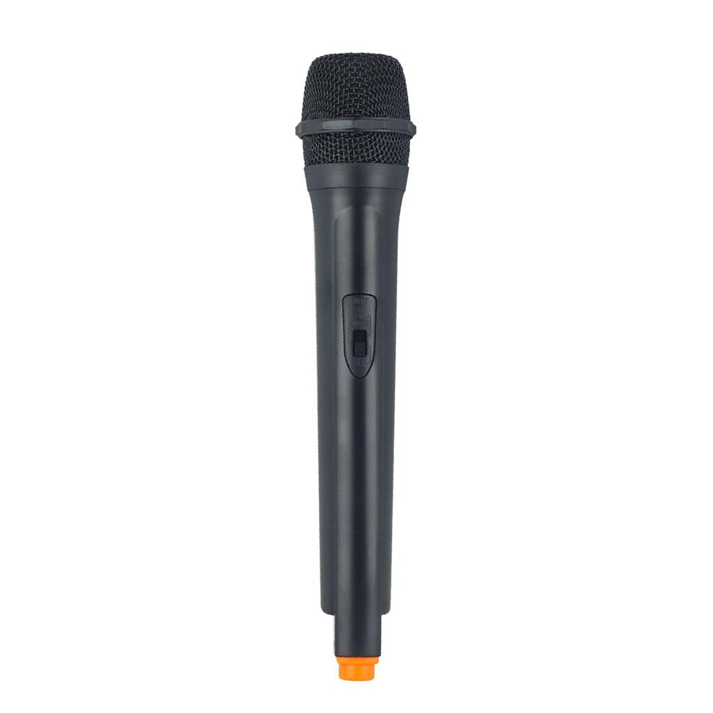 Classic Plastic Wireless Microphone Props Fake Mic Toy Handheld Orange