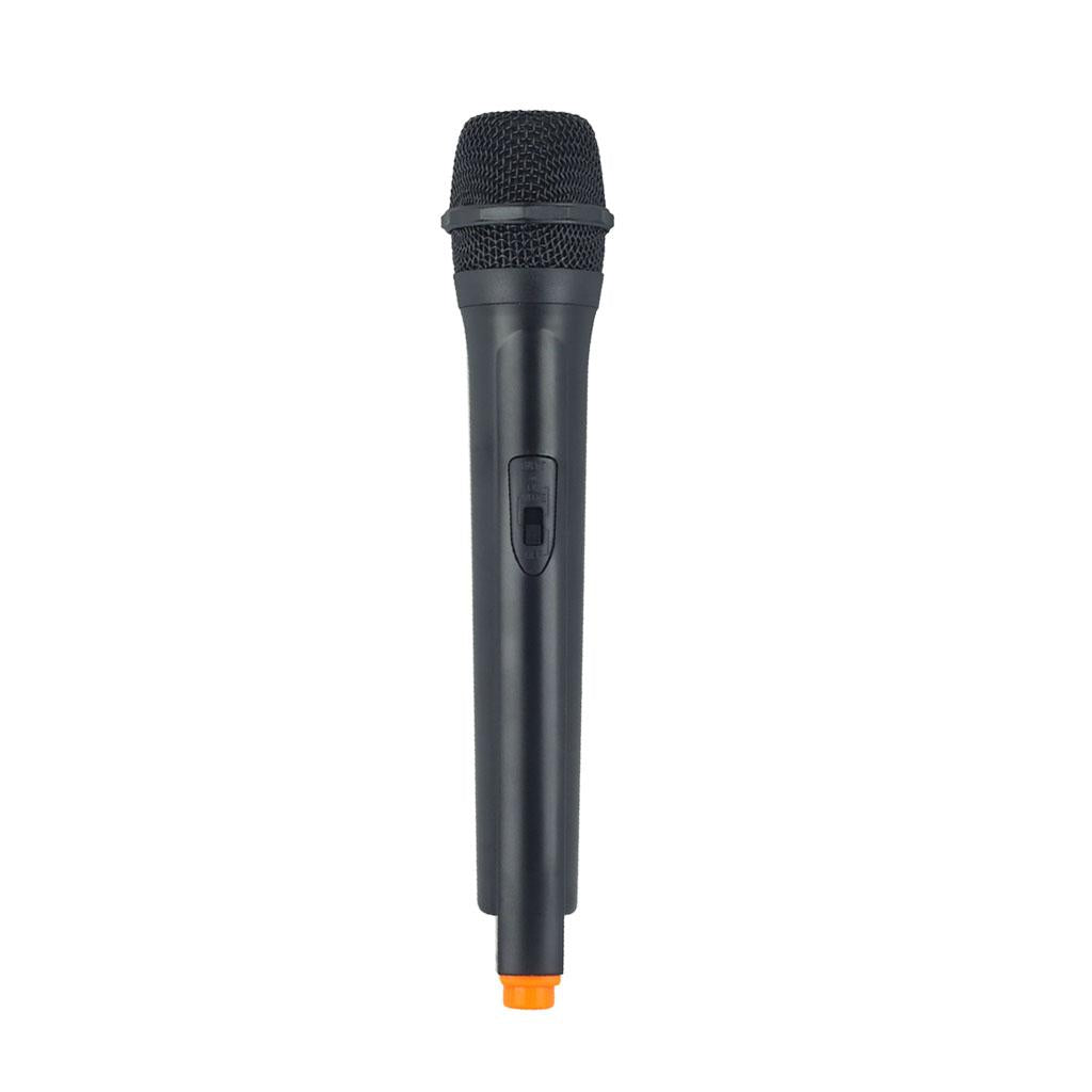Classic Plastic Wireless Microphone Props Fake Mic Toy Handheld Orange