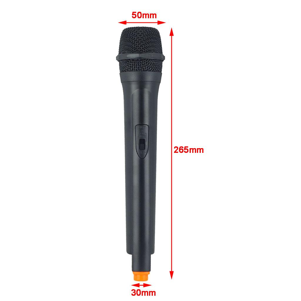 Classic Plastic Wireless Microphone Props Fake Mic Toy Handheld Orange