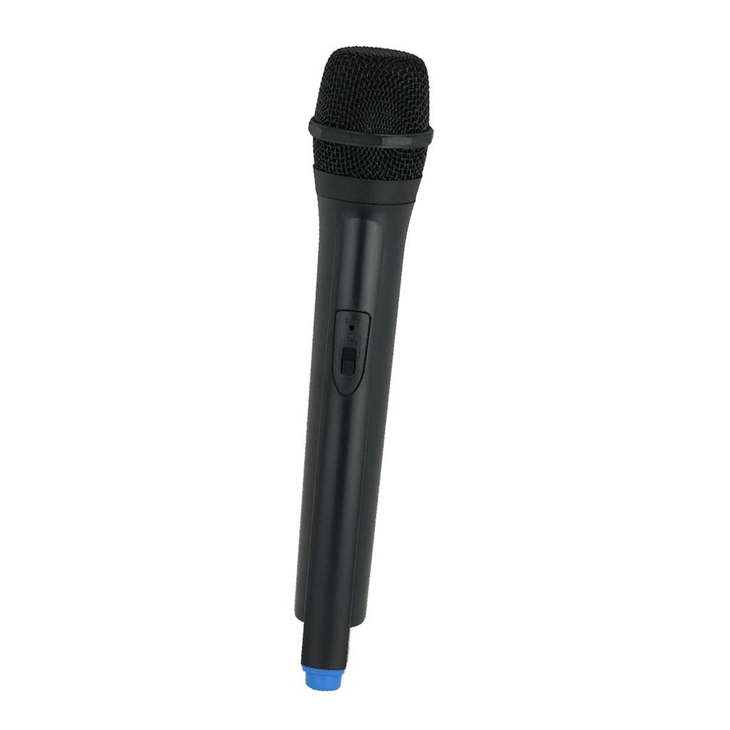 Classic Plastic Wireless Microphone Props Fake Mic Toy Handheld Blue