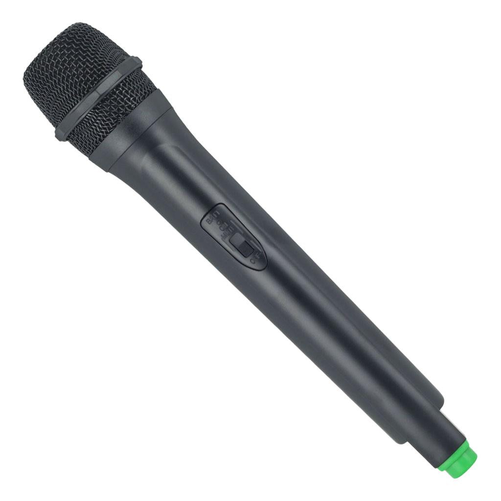 Classic Plastic Wireless Microphone Props Fake Mic Toy Handheld Green
