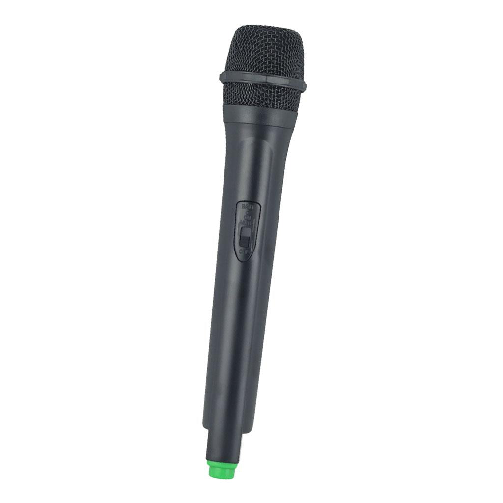 Classic Plastic Wireless Microphone Props Fake Mic Toy Handheld Green