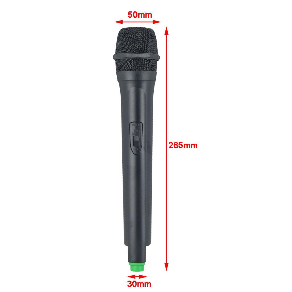 Classic Plastic Wireless Microphone Props Fake Mic Toy Handheld Green