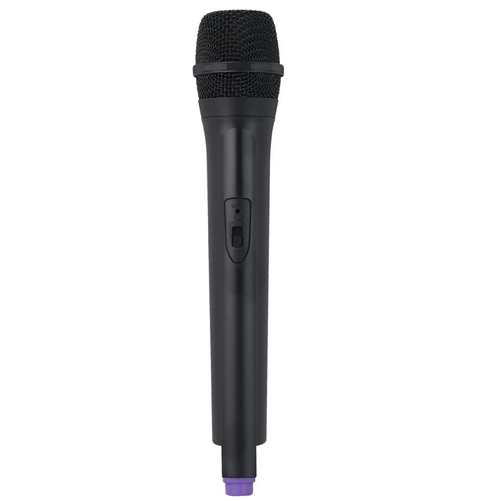 Classic Plastic Wireless Microphone Props Fake Mic Toy Handheld Purple