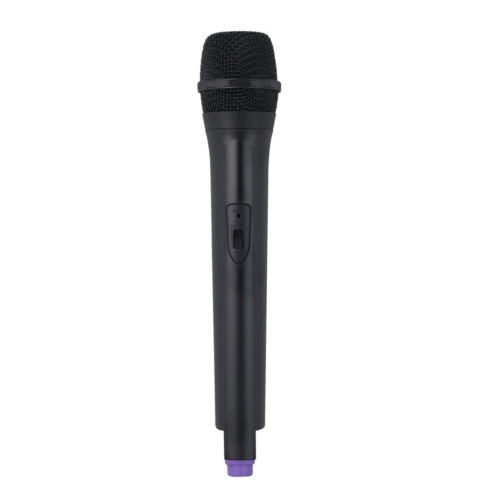 Classic Plastic Wireless Microphone Props Fake Mic Toy Handheld Purple