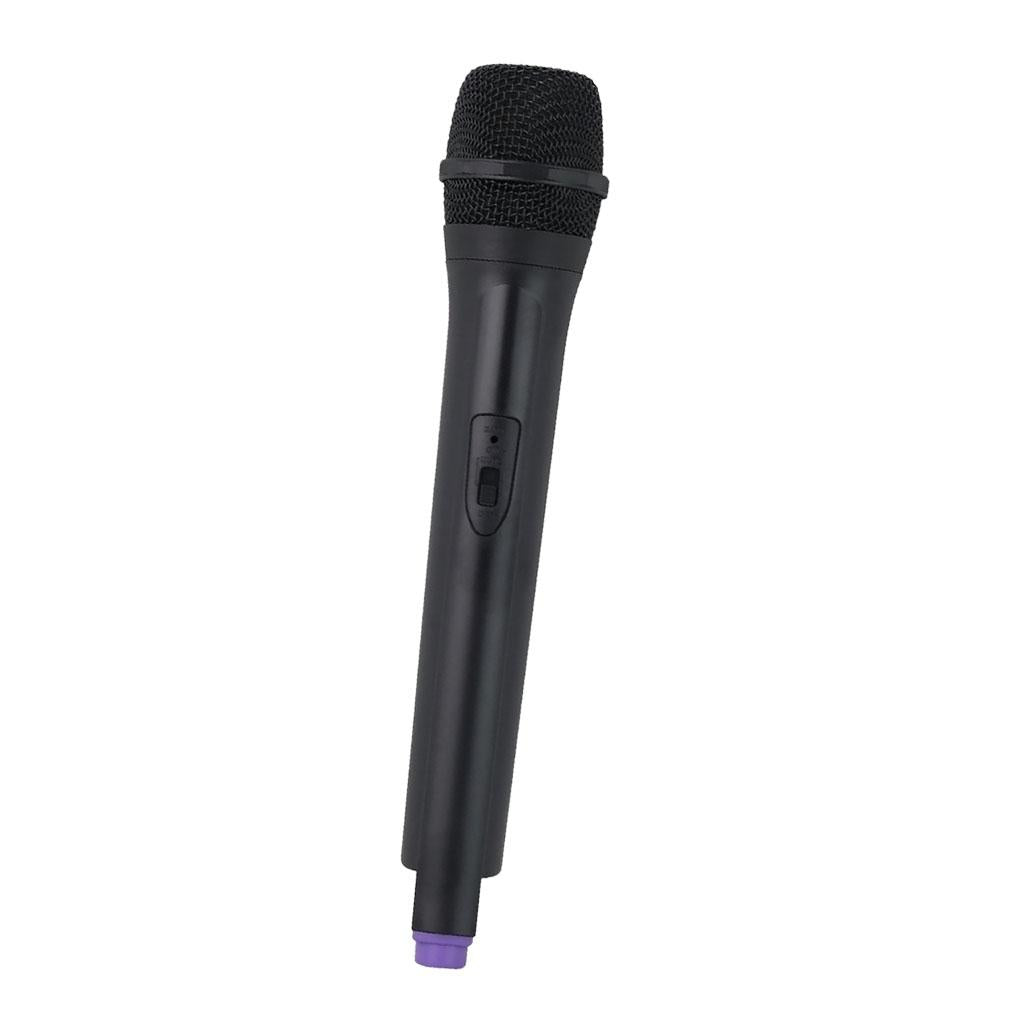 Classic Plastic Wireless Microphone Props Fake Mic Toy Handheld Purple