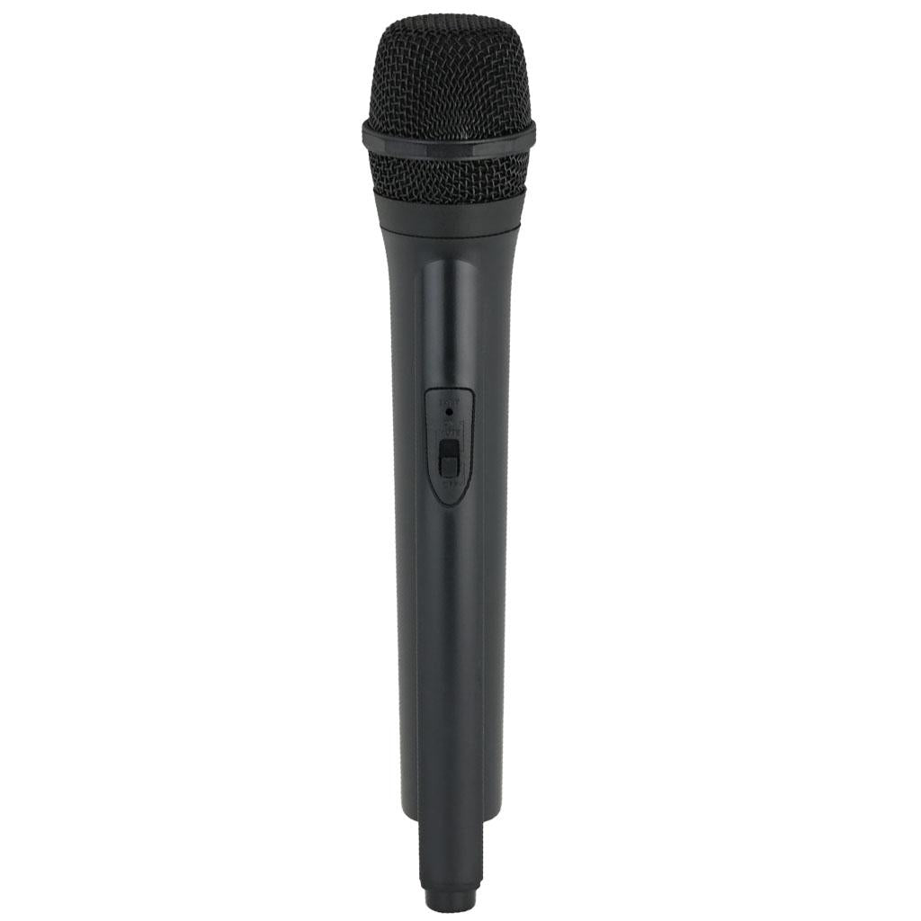 Classic Plastic Wireless Microphone Props Fake Mic Toy Handheld Black