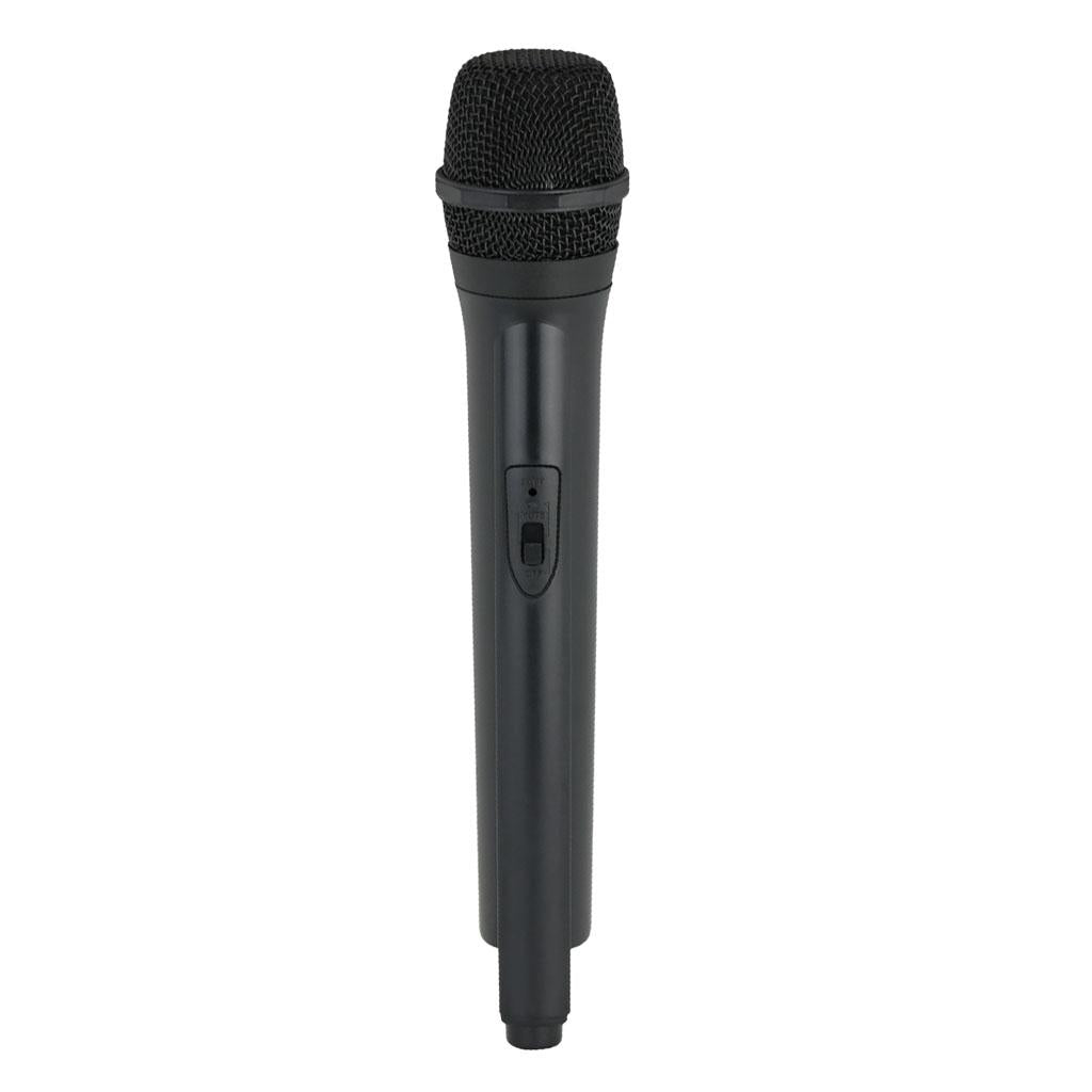 Classic Plastic Wireless Microphone Props Fake Mic Toy Handheld Black