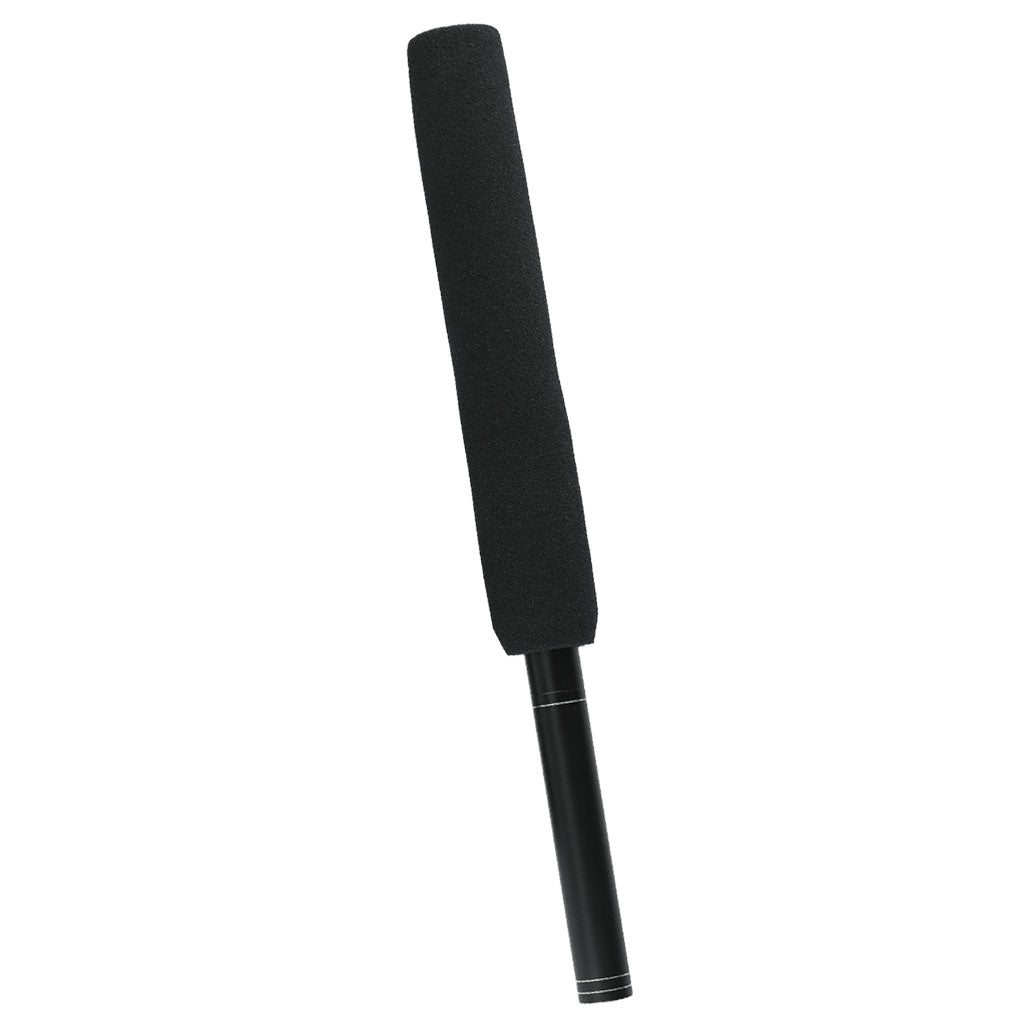 Classic Plastic Interview Microphone Props Fake Mic Toy Handheld Black 36cm