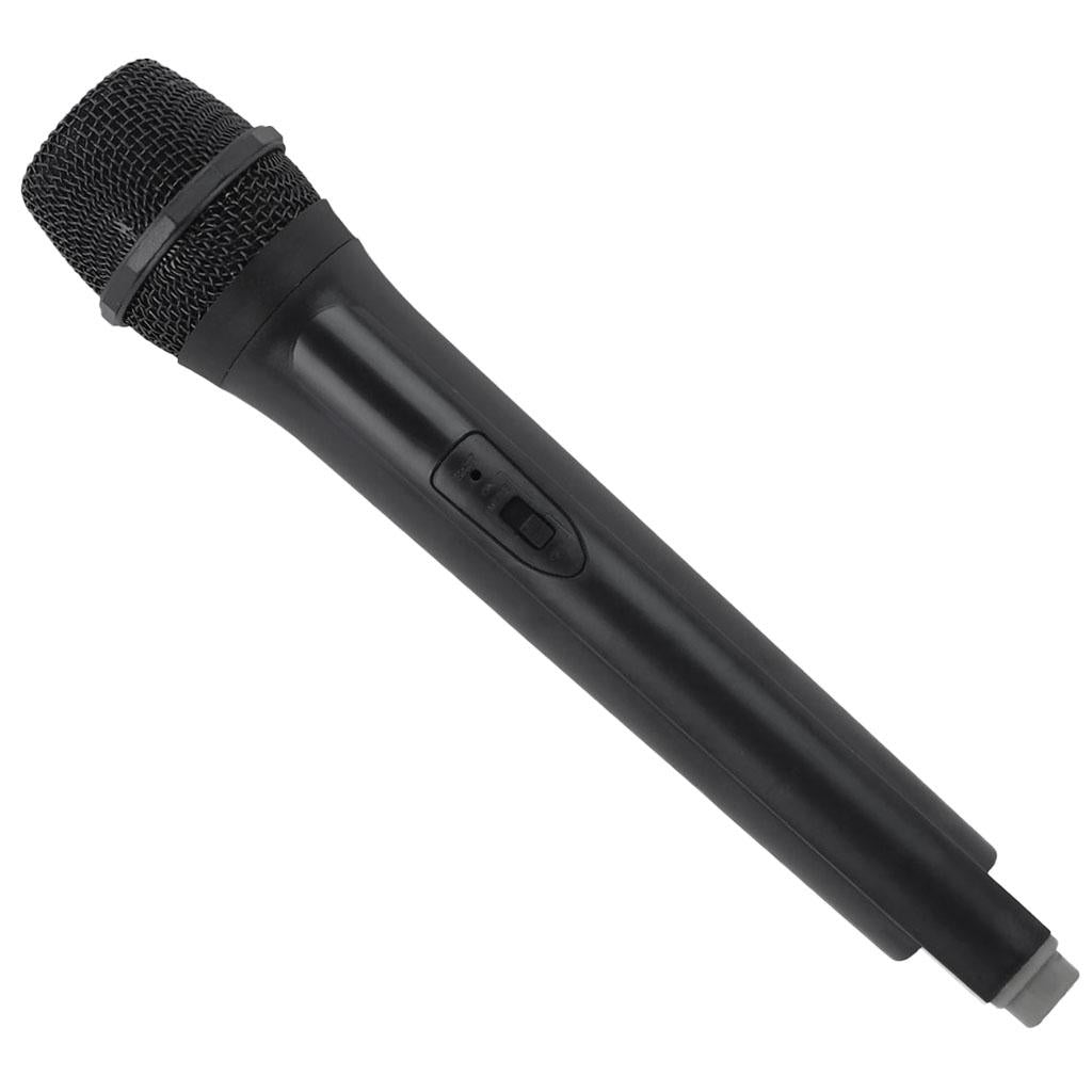 Classic Plastic Wireless Microphone Props Fake Mic Toy Handheld Gray