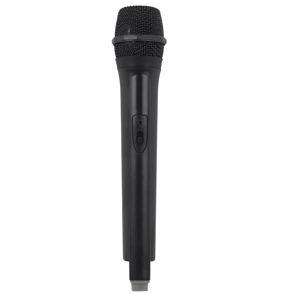 Classic Plastic Wireless Microphone Props Fake Mic Toy Handheld Gray